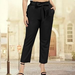 NWT Hanna Nikole Paper Bag Waist Belted Trouser Pant